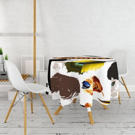 Hermia Tblc 19 Mantel con Impresión 3D Multicolor de 160 cm